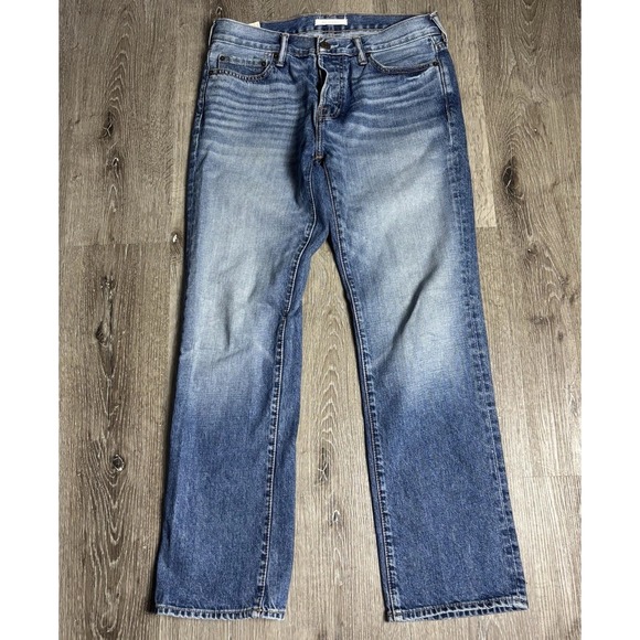 Abercrombie & Fitch Other - Abercrombie & Fitch‎ Classic Straight Jeans Mens 32x29.5 Button Fly Med Wash Y2K